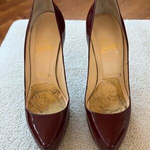 Christian Louboutin Burgundy Heels